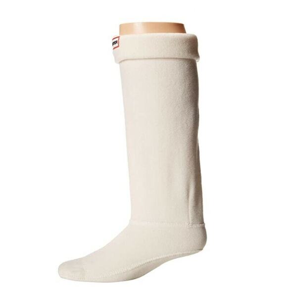 Hunter Original Tall Fleece Welly Boot Socks Cream Size L 7451 - Picture 1 of 1